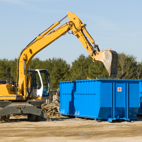 are there any restrictions on where a residential dumpster can be placed in Rollin MI